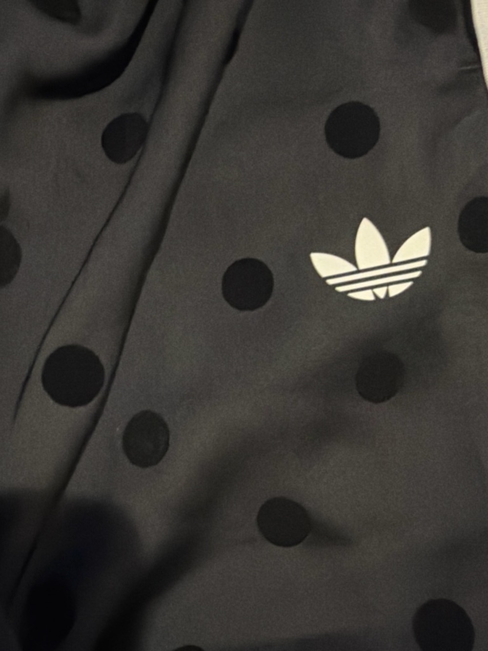 AUTH!ADIDAS Originals Black Wide-Leg Track Pants and Jacket with White Side Stri - Picture 3 of 4
